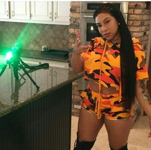 Camouflage Shorts Set